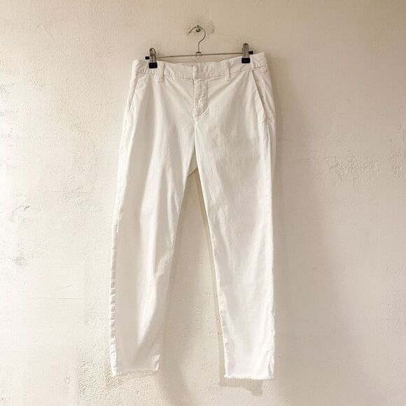 Frank & Eileen Wicklow Chino Cotton Pants in White Size 4 - Picture 2 of 10